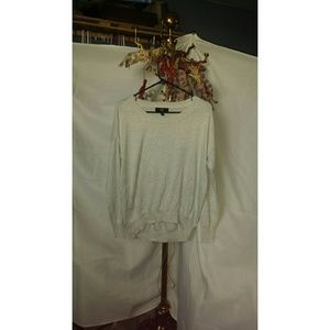 Silver long sleeve sparkly Shirt.